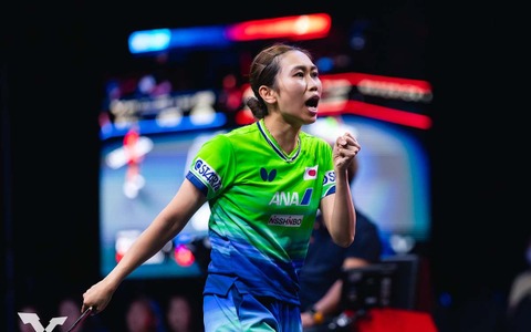 「まさか3－0で勝てるとは……」世界2位・王曼昱撃破の佐藤瞳が見せた分析力　快進撃の28歳カットマンは「挑戦していく」【USスマッシュ】 画像