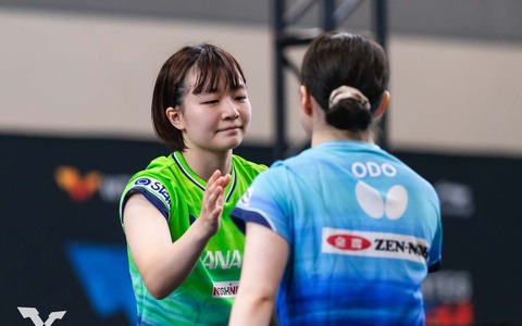 卓球女子“同級生対決”制した横井咲桜が語る大藤沙月撃破　世界8位の中国越えへ「強いけど向かっていくだけ」【USスマッシュ】 画像