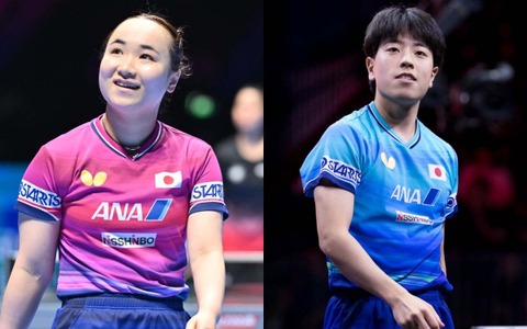 卓球日本開催に臨む両者にWTT公式が熱視線　伊藤美誠は「地元の舞台で好スタートを切る」篠塚大登は「雪辱を喫して臨む」 画像