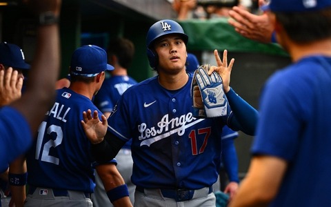【MLB】左膝の水を抜いた大谷翔平、球宴明けヤンキース戦からDH出場へ　ロバーツ監督明言「ラインナップに入るだろう」 画像