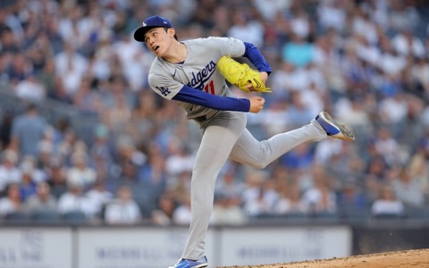 【MLB】“渡米後最速更新”の佐々木朗希、ドジャース球団新「100マイル超え21球」　米記者絶賛のパフォーマンス「正真正銘エース級だった」 画像