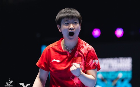 卓球女子世界1位・孫穎莎の偉業をWTT公式が称賛「史上最高の選手」　勝率は驚異の“91％”、絶対女王のデータを紹介 画像
