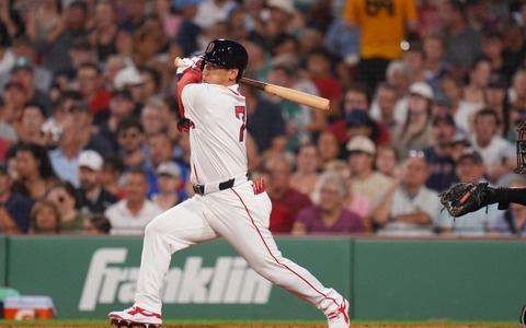 【MLB】「直近31勝5敗」快進撃レッドソックスが8連勝、延長乱打戦でサヨナラ勝ち　吉田正尚も劣勢から反撃の適時打 画像