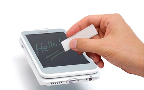 ペーパーレスでメモを書いて消せるiPhone6用のハードシェルタイプケース登場 画像