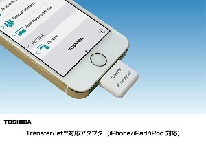 かざすだけで簡単に転送、TransferJetアダプタ「TJM35420LT」 画像