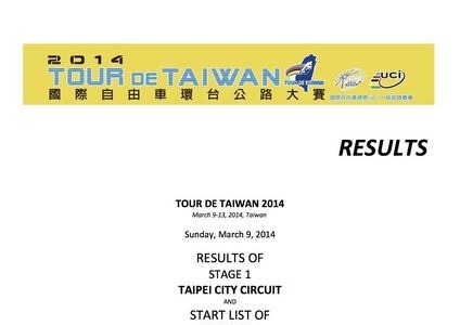 ツールド台湾第1ステージで日本代表の黒枝士揮が6位 画像
