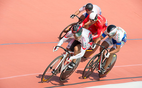 渡辺一成がアジア自転車競技選手権の男子エリートケイリンで2回戦へ 画像