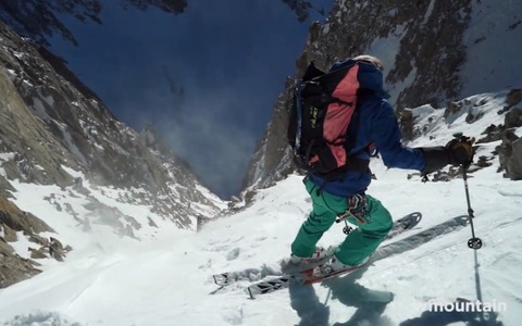 直登からほぼ落下、美しく危険な山の風景　SCOTT動画 画像