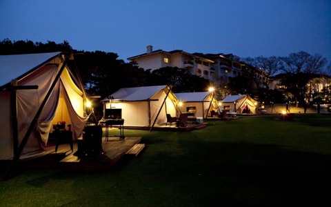 高級なカバナスタイルのテントで楽しむアウトドア、韓国・済州新羅ホテルの体験プログラム 画像