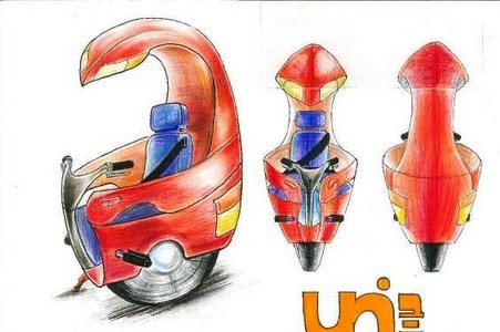 優勝の「uni」は一輪車をモチーフ　第3回カーデザインコンテスト 画像