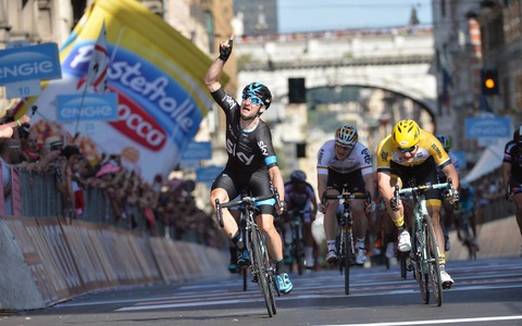 【ジロ・デ・イタリア15】第2ステージ、ビビアーニがスプリントで悲願のジロ初勝利 画像