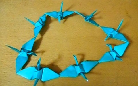 折り紙の技術がすばらしい！八連鶴を折ってみた…ニコニコ動画 画像