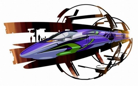 山陽新幹線がエヴァ化！特別車両「500 TYPE EVA」今秋運行 画像