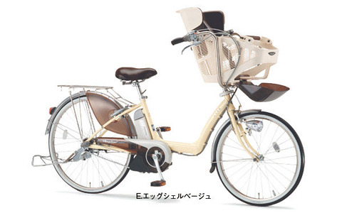 ブリヂストンがキッズシート付き電動自転車発売 画像