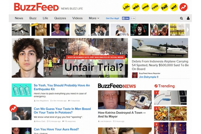 米BuzzFeedとヤフー、新ニュースメディア創刊へ 画像