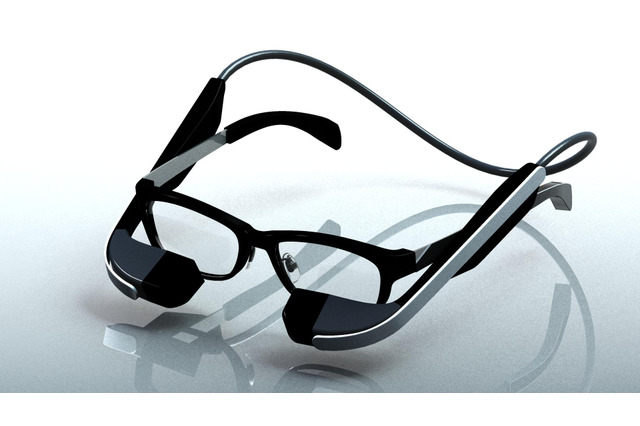 メガネスーパー、メガネ型ウェアラブル端末の商品プロトタイプ実機を12月に発表 画像