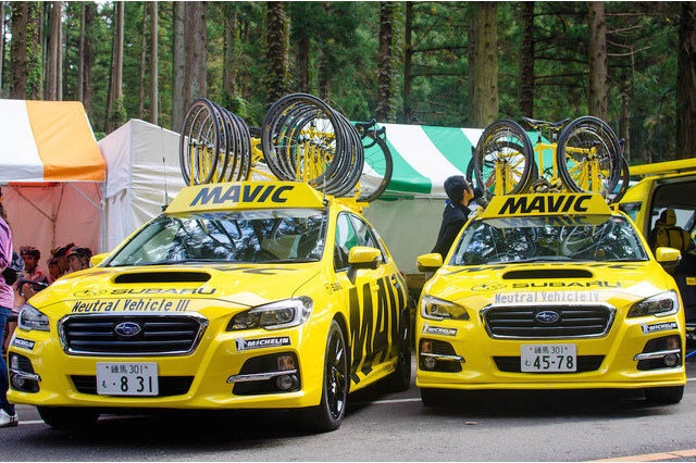 レヴォーグなどスバル車が大会関係車両として活躍…ジャパンカップサイクルロードレース 画像