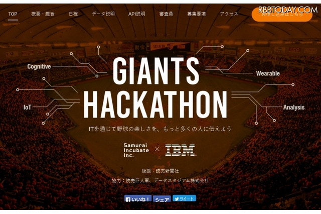 ITで野球を面白くするアイデア募集…「ジャイアンツハッカソン」開催 画像