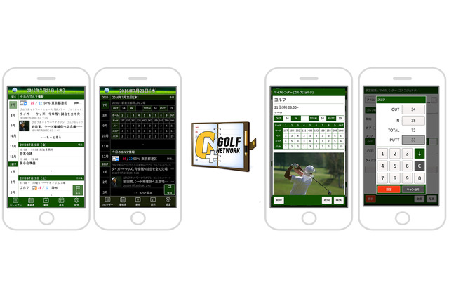 スケジュール＆ゴルフスコア管理「ゴルフネットワーク プラス ジョルテ」配信 画像