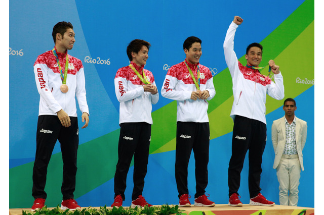 【リオ2016】「この上ない幸せ」男子4×200mリレーで銅メダルを獲得…江原騎士、小堀勇氣、松田丈志が試合を振り返る 画像