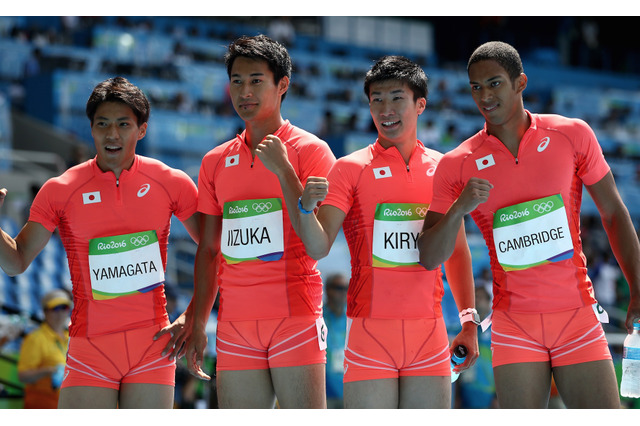 【リオ2016】男子400メートルリレー、日本がアジア記録で決勝進出 画像