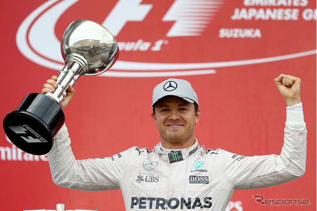 F1日本GP、ロズベルグが9勝目…メルセデスがコンストラクターズチャンピオンに 画像