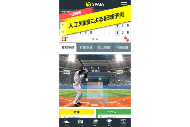 人工知能を搭載したスポーツデータ解析アプリ「SPAIA」配信 画像