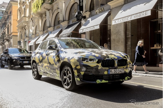 BMW X2、プロトタイプがミラノに出現…メーカー「拡散希望」 画像