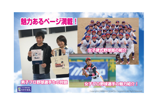 女子野球コーナーが「輝け甲子園の星」と「プロ野球ai」に新設 画像