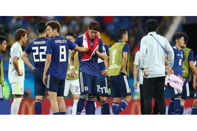 W杯敗退の日本代表、使用後の「ロッカー」が話題に 画像
