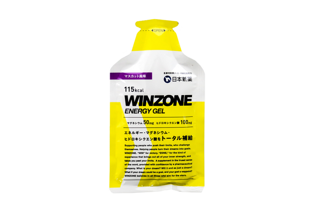 日本新薬、アスリートに向けたエナジージェル「WINZONE ENERGY GEL」マスカット風味を発売 画像