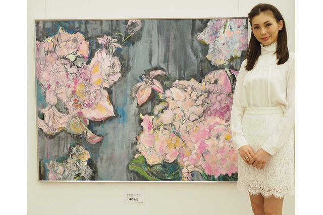 #押切もえ、2年連続「二科展」に入選! 早くも来年に向けて意欲 画像
