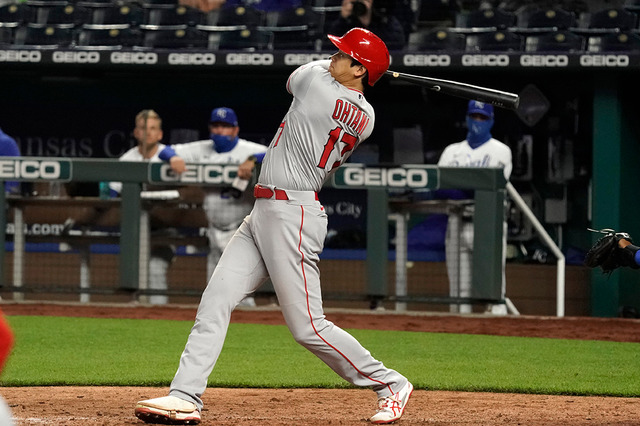 【MLB】大谷翔平、衝撃の「ロケット」二塁打　打球速度191.5キロ超えは史上5人目 画像