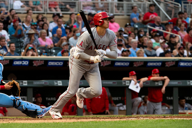 【MLB】月間MVP受賞の大谷翔平、レンジャーズ戦「2番DH」　3本差接近のゲレーロJr.を突き放す38号に期待 画像