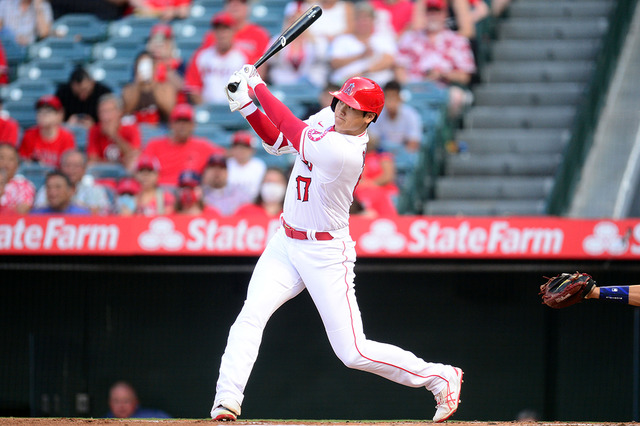 【MLB】大谷翔平、復調予感の大飛球　MLB公式のMVP予想は「ゲレーロJr.がオオタニを超えることはない」 画像