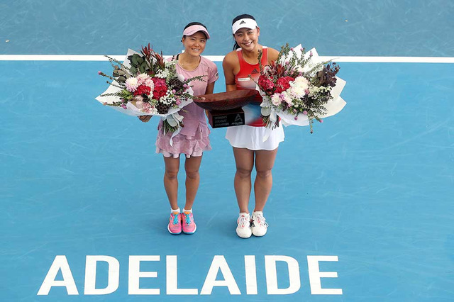 【テニス】全豪前哨戦でツアー初優勝、穂積絵莉・二宮真琴ペアが完成させた「1＋1＝3」の方程式 画像