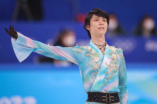【北京五輪／フィギュア】羽生結弦、クワッドアクセル転倒も合計283.21点で暫定1位 画像