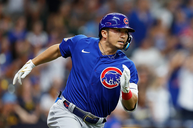 【MLB】鈴木誠也が復帰戦で意地の5号ランニング弾　フェンス際を転がるボールに実況も「どこまで飛んだ？」と 画像