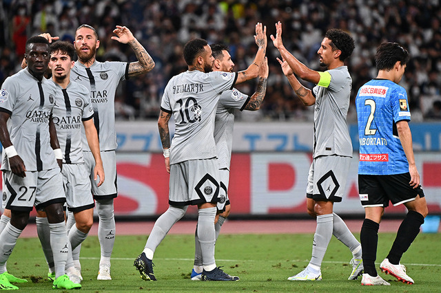 ムバッペ、ネイマールら先発のパリ・サンジェルマン、川崎相手に1－0で前半折り返し　メッシが先制ゴール 画像