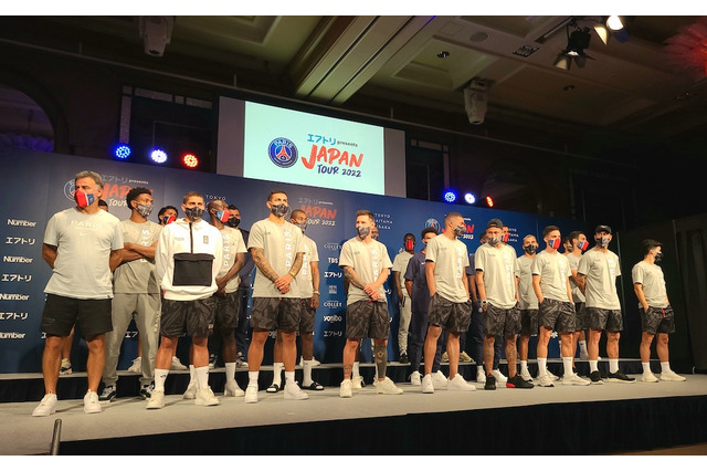 パリ・サンジェルマン、都内ホテルでレセプション 高橋陽一さんがライブドローイング 画像
