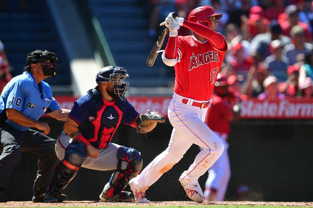 【MLB】大谷翔平、弾丸ダメ押しタイムリーでエ軍連勝に貢献　連続四球からメジャー通算300得点もマーク 画像
