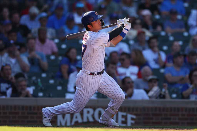 【MLB】カブス鈴木誠也、弾丸12号ソロに実況も「打球に気をつけろ!」と絶叫 画像