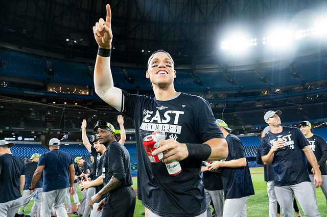 【MLB】またも61号不発のアーロン・ジャッジ チーム地区優勝に「ワールドシリーズ制覇への第一歩」と喜びの声 画像