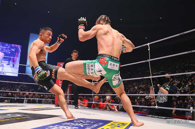 【RIZIN.40】堀口恭司、朝倉海の足を破壊した“カーフキック”を再現し扇久保を三度下す 画像