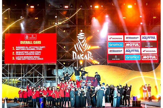 【ダカール・ラリー】TOYOTA GAZOO Racingが初の連覇　「来年も、もっと難しいステージ来い！」と豊田章男社長 画像