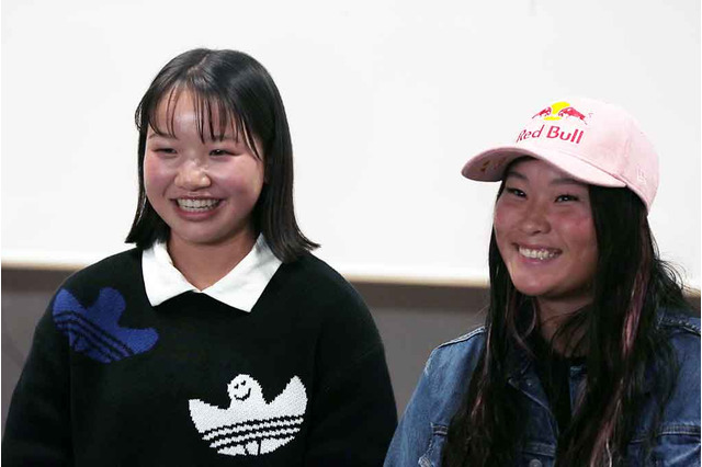 【X Games】2度目の日本開催、“表彰台独占”に期待感　四十住さくら「苦手技をリベンジして2連覇したい」　緊張した西矢椛は「質問、なんでしたっけ」 画像