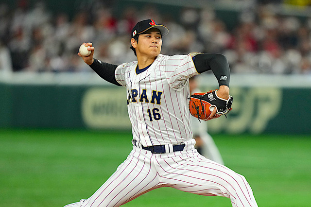 【WBC】初戦　大谷翔平の歴史的初球は157キロのストレート　1番打者を三振に 画像