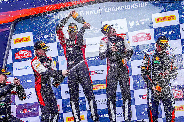 【WRC】2023年開幕戦、トヨタが1－2フィニッシュ　元王者セバスチャン・オジエが単独最多となるモンテカルロ9勝目 画像