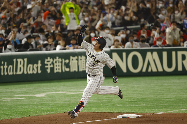【WBC】侍ジャパン、牧秀悟が今大会“第2号” 大谷翔平の代打でレフトスタンドへ叩き込む 画像