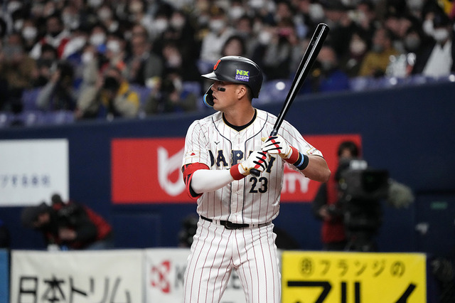 【WBC】「ガンバレマスカー?サーイコウ!」ヌートバーが円陣で侍ジャパンに闘志注入「今日の試合が僕たちをマイアミに連れていく」 画像